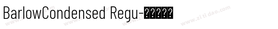 BarlowCondensed Regu字体转换